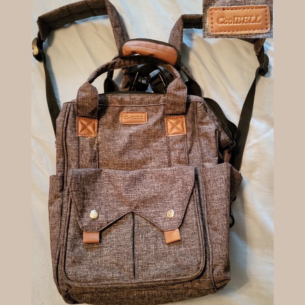 COOLBELL Baby Diaper Backpack With Insulated Pockets newborn